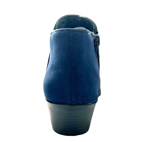 Style & Co WILEYY Women's Booties Heel Ankle Boots Navy Size 5.5 - Picture 4 of 6